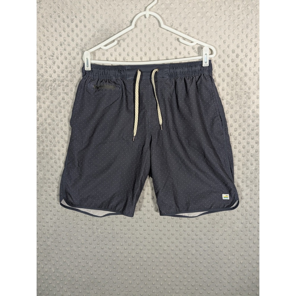Vuori Banks Shorts Men's Medium* Gray Micro Dot 8.5" Athletic Unlined Drawstring